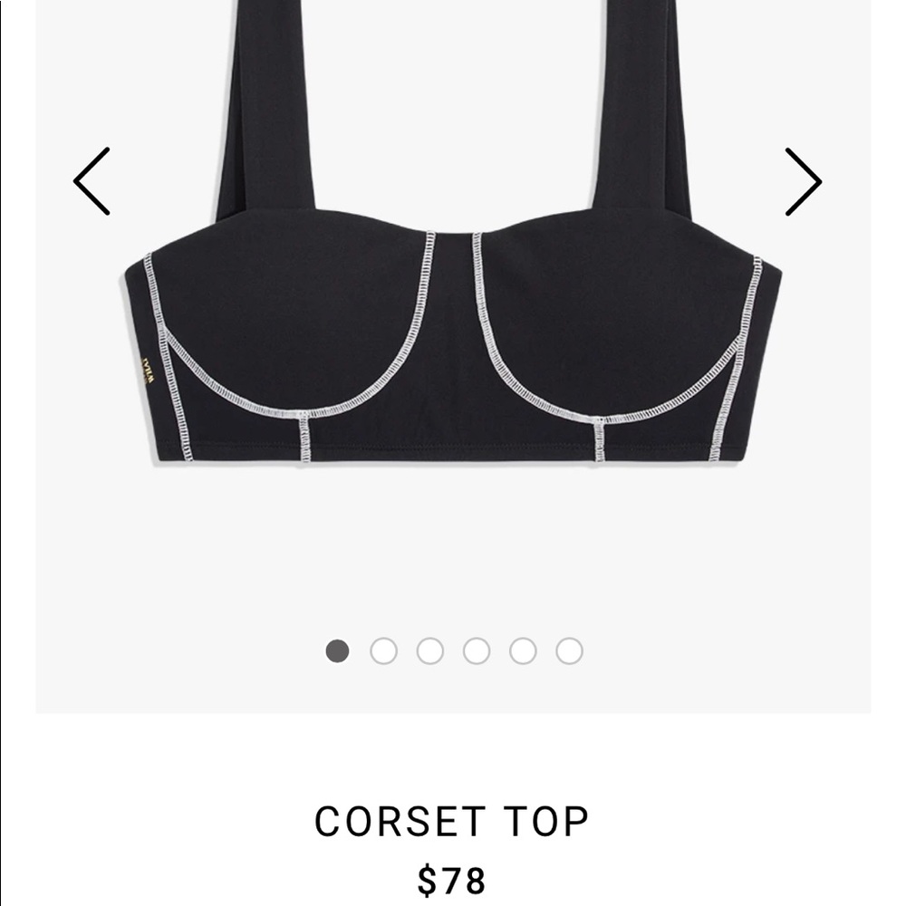 Weworewhat Corset Top in Black